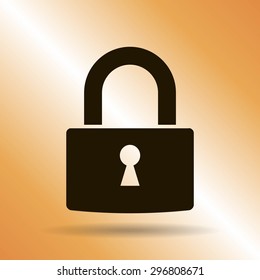 A padlock isolated against 