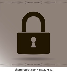 A padlock isolated against 