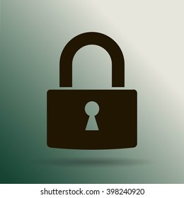 A padlock isolated against 