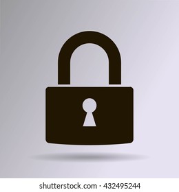 A padlock isolated against 