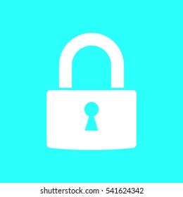 A padlock isolated against 