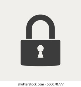 A padlock isolated against 