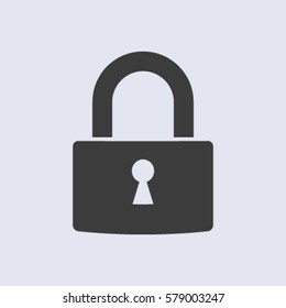 A padlock isolated against 