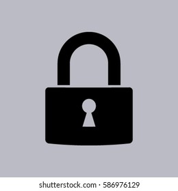 A padlock isolated against 