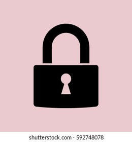 A padlock isolated against 