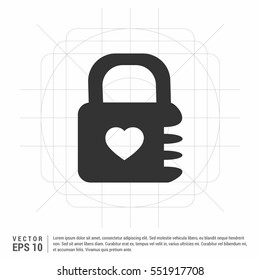 A padlock isolated against a white background

