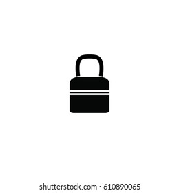 A padlock isolated against a white background