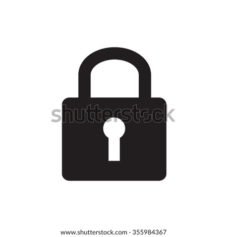 A padlock isolated against a white background