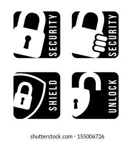 padlock isolated over white background vector illustration 