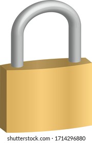 a padlock isolated vector illustration