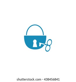 padlock, key, icon
