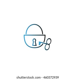 padlock, key, icon