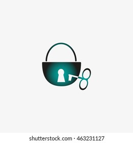 padlock, key, icon