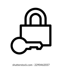 Icono de clave de bloqueo de Padlock Ilustración de diseño