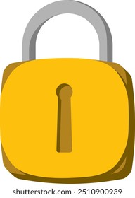 Elemento de Vector de alfabeto de letra de candado