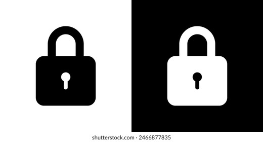 Padlock, lock icon in generic style. Security, privacy concept