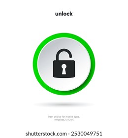 Padlock, lock or locked icon for social media, mobile application, password, UI template. website