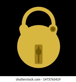 padlock, Lock security,   lock, icon design template vector icon symbol in trendy flat design. Colored collection  for your web site design, logo, app, UI Vector EPS 10 - vector  illustration