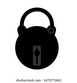 padlock, Lock security,  lock, icon design template vector icon symbol in trendy flat design for your web site design, logo, app, UI Vector EPS 10 - vector illustration