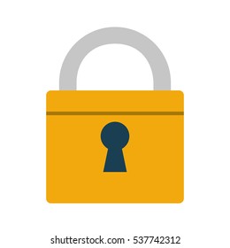 padlock lock security money bank vector illustration eps 10