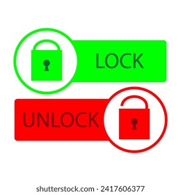 Padlock, lock. Security, safety, encryption, protection, privacy concept. Icon lock and unlock