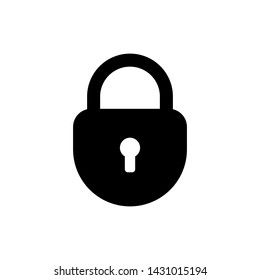 Padlock Lock Symbol Icon Vector Design Illustration