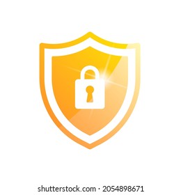 Icono del vector de color plano de la protección contra bloqueo de padlock