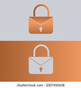 Padlock logo combined with mail
