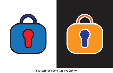 Padlock logo icon. Good icon logo for security, home, education, industry, entertainment and web.