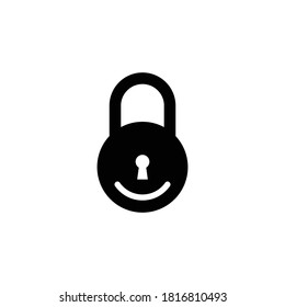 padlock logo icon vector template illustration