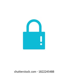 padlock logo icon vector template illustration