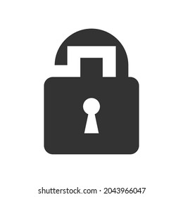padlock logo security icon template