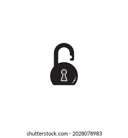 Padlock logo template  vector icon illustration design