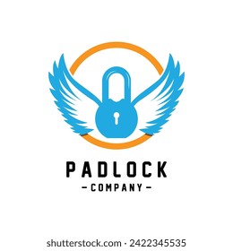 padlock logo vector icon illustration design. this logo suitable for hardware stores or construction companies, couple and Security services 