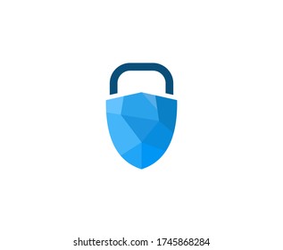 Padlock logo vector lock security icon 