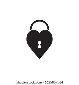 Padlock logo vector template illustration icon