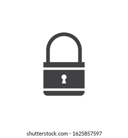 Padlock logo vector template illustration icon