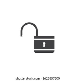 Padlock logo vector template illustration icon