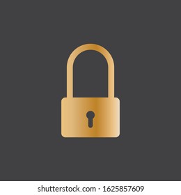 Padlock logo vector template illustration icon