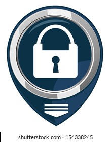 Padlock map pointer