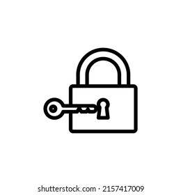 padlock new icon simple vector
