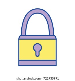 padlock object security symbol design