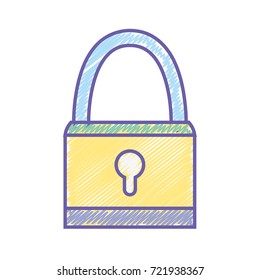 padlock object security symbol design