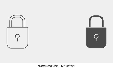 Umriss-Umriss-Symbol mit eingefülltem Vektorsymbol