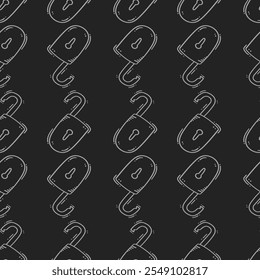 padlock pattern. padlock seamless pattern. doodle padlock seamless pattern. padlock background