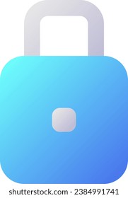 Padlock pixel perfect flat gradient two-color ui icon. Account security. Data encryption. Privacy. Simple filled pictogram. GUI, UX design for mobile application. Vector isolated RGB illustration