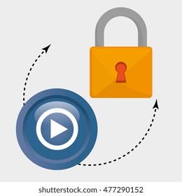 padlock play hand eps10