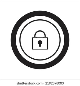 padlock - privacy - icon vector design template