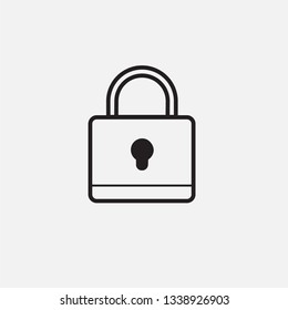 Padlock for privacy symbol, and  icon of protection. Icon vector.