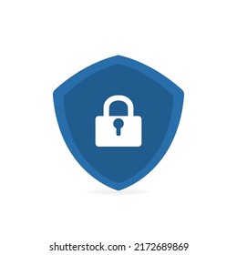 Icono de protección de bloqueo. Ilustración del vector